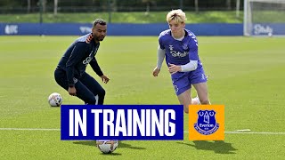 FINISHING DRILLS + SMALL-SIDED GAMES | Latest training footage from Finch Farm