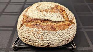 Country Harvest Bread - Very little effort - 3 simple steps, 1 amazing result. No Knead!