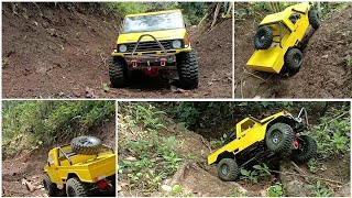 1/10 PICKUP SCX10||BLUSUKAN COBA TRACK DIKEBUN BELAKANG RUMAH