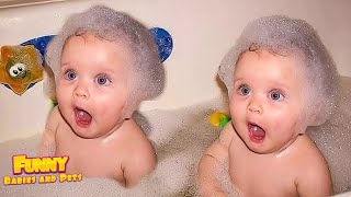 You Laugh You Lose - CUTEST Twin Baby Reaction Playing At Home - Funny Baby Videos