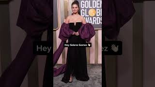Selena Gomez arrives at the Golden Globes 2023 red carpet #shorts | Page Six