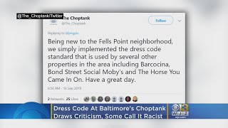 Dress Code At Baltimore's Choptank Draws Criticism; Some Call It Racist