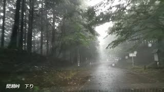 間瀬峠/下り/雨/昼 2021