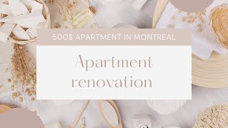 HOW I RENOVATED MY 500$ APARTMENT PART 1 #diy #apartment tour