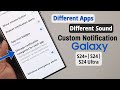 Galaxy S24's: How to Set Different Notification Sound For Each Separate App!