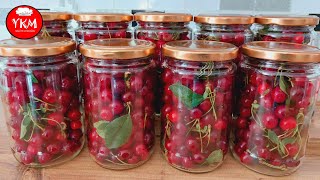 I keep Sour Cherries Fresh for 2 years in this way ❗ No Sugar ❗ No Refrigerator❗Winter Cherry Recipe