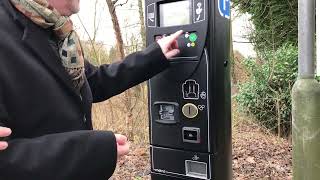 Paying by cash at our car park machines