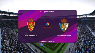 PES 2020 | Real Zaragoza vs Ponferradina - La Liga Smartbank | 20/07/2020 | 1080p 60FPS