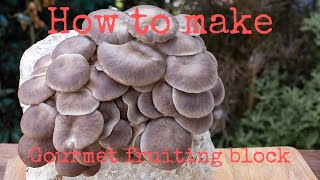 How to make a 5lb gourmet mushroom fruiting block