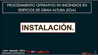 PROCOP incendios en edificios de gran altura EGA: 9   Recursos - Instalación - Ventilación.