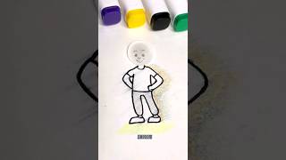 Watemoji Head ♥️ Easy art watemoji #ytshorts #shortsfeed #arts #Colour