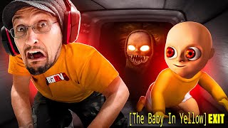 Escaping The Baby in Yellow! White Rabbit Exit (FGTeeV Can't Stop Screaming Gameplay)