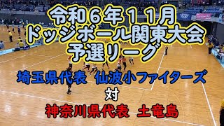 ドッジボール関東大会　土竜島対仙波小ファイターズ【令和６年１１月】