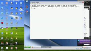 opening CMD using a BATCH FILE