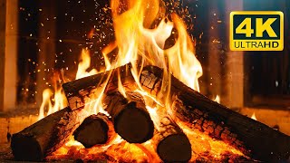 🔥 Cozy Fireplace 4K (12 HOURS). Fireplace with Crackling Fire Sound For Sleeping, Relax, Focus, ASMR