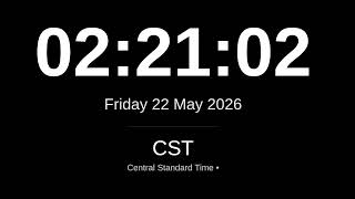 🕒 LIVE: Central Standard Time (CST) Clock | Chicago, Mexico City, Winnipeg | 24/7 World Clock