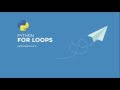 Learn Python - for loop