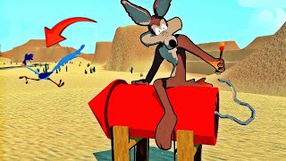 Road Runner Takes on Wile E Coyote in Epic Chase