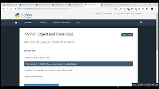 Practice Python Quiz: Class & Object