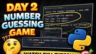 Project 2: Number Guessing Game in Python 🎯