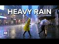 Walking in HEAVY RAIN in New York City ⛈️☔️ Thunderstorm Sounds for Sleep (8 Hours)