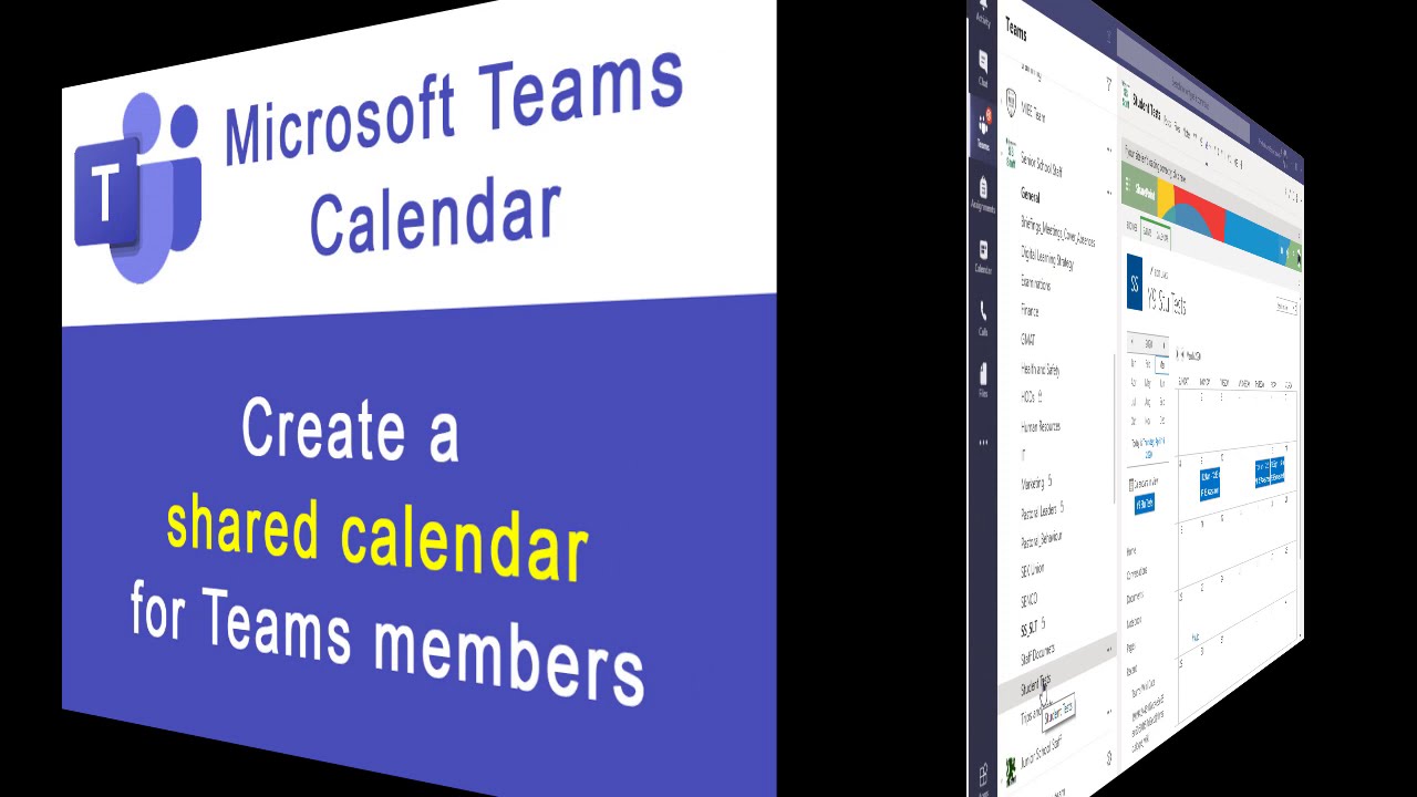 Create A Shared Calendar In Microsoft Teams - YouTube