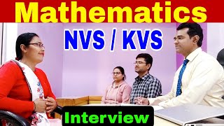 Kvs mathematics Interview | Nvs Maths teacher interview questions | Hpsc pgt maths Interview