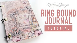 Journal with Ring Binding Tutorial | No double sided printing | No holes in pages | Garden Library