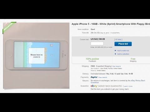 Flappy Bird Phones Selling for $40,000 on Ebay Flappy Bird Phones Selling for $40,000 on Ebay