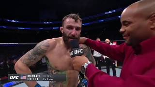 UFC Raleigh: Michael Chiesa Octagon Interview