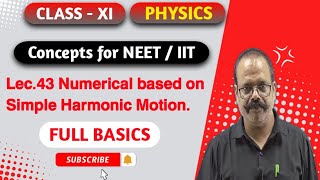 Lec.43 Numerical on simple harmonic motion #simpleharmonicmotion #iit #neet #physicsbytsdhaked #11th