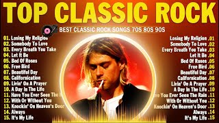 Best Classic Rock Songs 70s 80s 90s - Queen, Guns N Roses, ACDC, Nirvana, U2, Pink Floyd, Bon Jovi