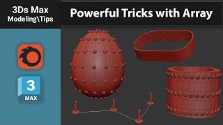 Powerful Tricks with Array Modifier in 3ds Max — Must-Know Features!