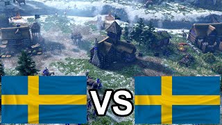 Aizamk playing a SWEDISH mirror vs Aussie_Drongo! [Age of Empires 3: Definitive Edition]