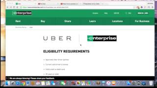 Uber And Enterprise Car-Rental. $281 A Week With Unlimited Miles