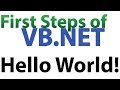 First Steps of Visual Basic with Tim - Hello World!