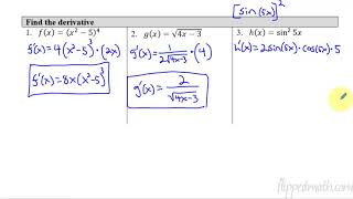 Calculus AB/BC – 3.1 The Chain Rule