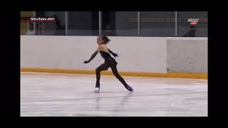 Elina Goidina, 11 years. Short program, Advance Novice Girls. Gliss Extra 2021, Tallinn.