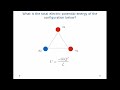 electric potential energy charges on a triangle