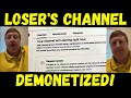 Frauditor Loser Has YouTube Channel Demonetized!