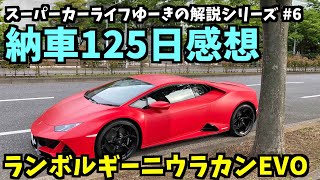 【解説】ランボルギーニウラカンEVO納車125日過ぎての感想、オーナー自らスーパーカーの楽しさを解説します シリーズ#6