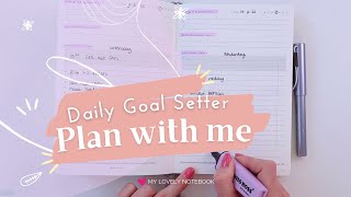 Plan with me video | Mal paper planner | 1 3 5 methode