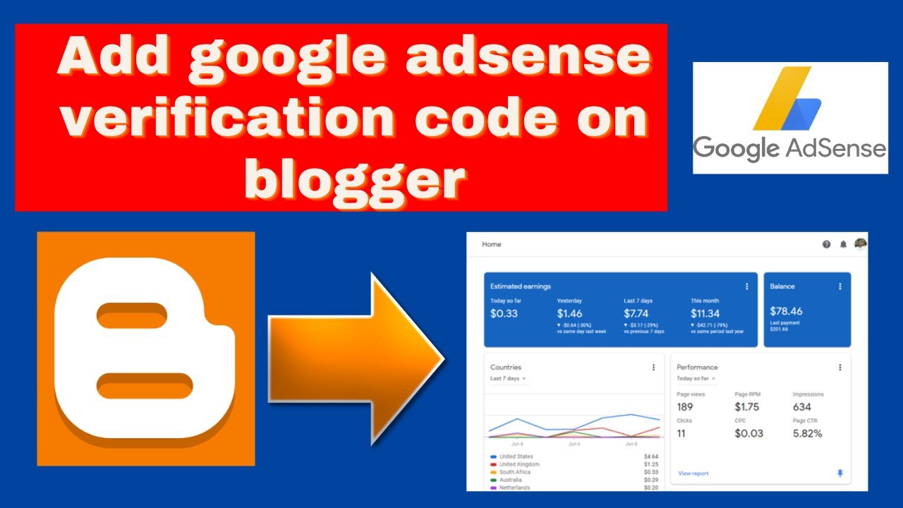 How To Paste AdSense Code In Html Blogger And Add Google AdSense ...