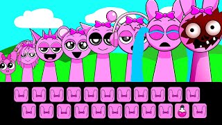 Every Size of Female Nightmare Sprunki, Pinky \u0026 Pink Oren Needs My Help in Gmod! | Cartoon Animation