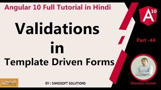 Validations in Template Driven Forms : Angular 10 Full Tutorial in Hindi