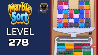 Marble Sort level 278 walkthrough solution