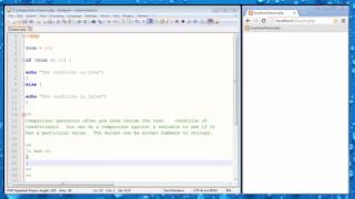 PHP Tutorial for Beginners 13 Comparison operators