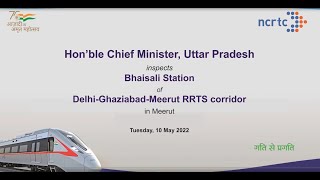 UP CM inspects RRTS corridor