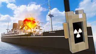 Using a NUKE to Destroy a SHIP - Teardown Mods Gameplay