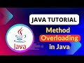 Java Tutorial |  Method Overloading in Java Explained with Real-Life Example